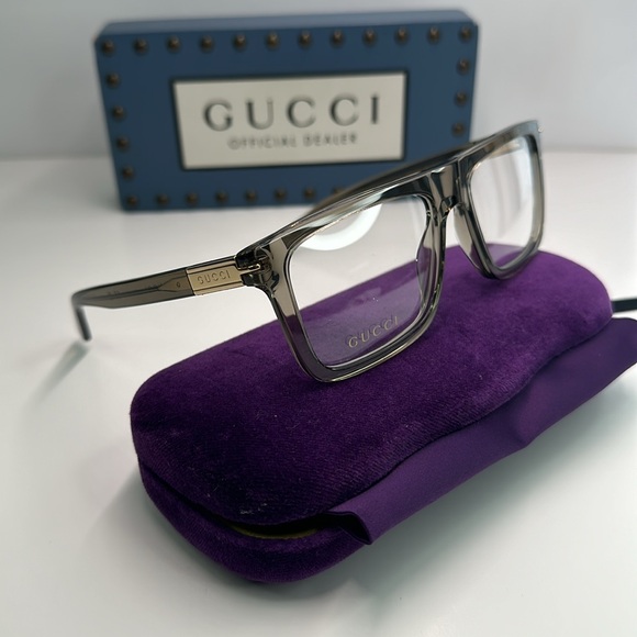 Authentic- New Gucci GG1504O 008 56 eyeglasses in Brown. The 008 - Picture 3 of 16
